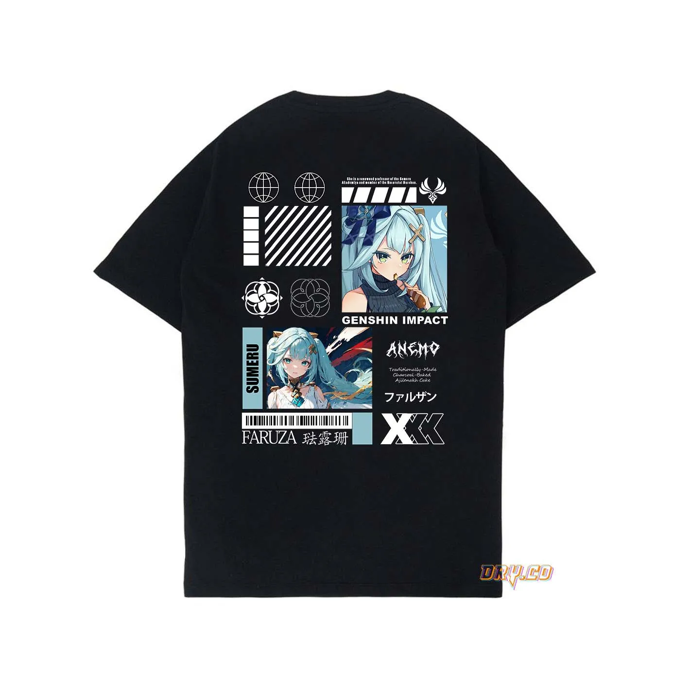 Игровые футболки farхиты/KAOS GAME GENSHIN IMPACT (SUMERU) /унисекс PRIA WANITA/DRYCO