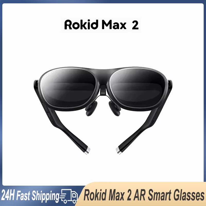 Очки Rokid Max2 AR, 300 дюймов, гигантский экран, 120 Гц, микро OLED-дисплей для коммутатора PS4, Xbox, ПК, телефона, 3D HD, умные очки для частного кинотеатра