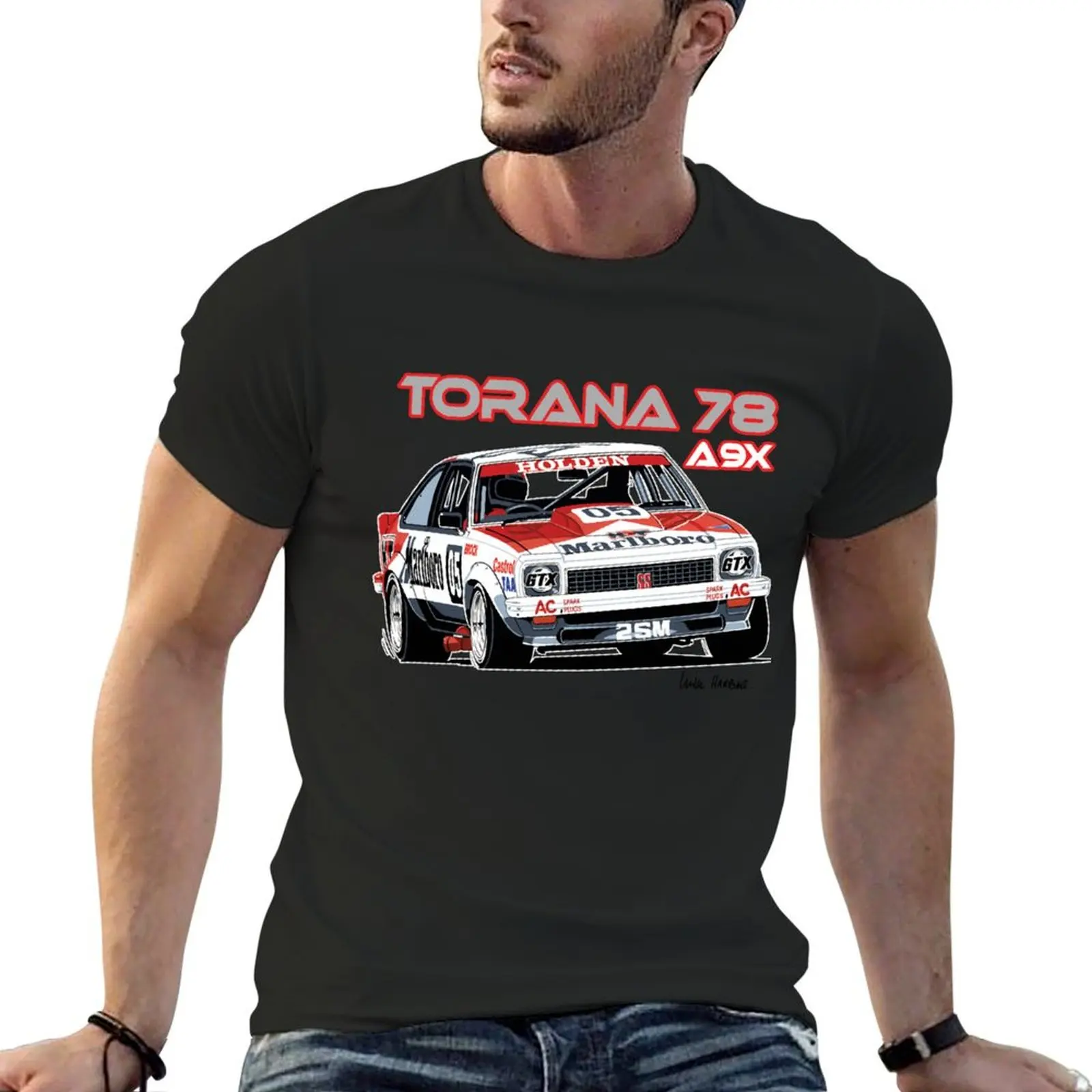 Holden A9X Torana, Питер Брок, дизайнерская футболка, большие размеры, рэппер, графические футболки, одежда для мужчин