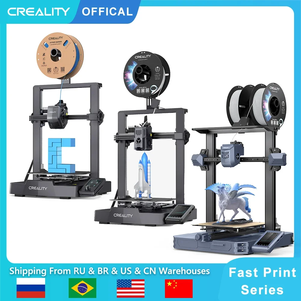 3D принтер Creality Ender 3 V3 SE / KE / CR 10 SE с 250 мм/с-600 мм/с, быстрая печать, автоматический Выравнивающий прямой экструдер Sprite