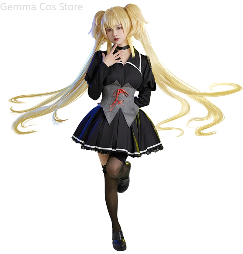 Аниме Shugo Chara косплей Hoshina Utau костюмы для женщин Униформа матросский костюм Tsukiyomi Utau платье
