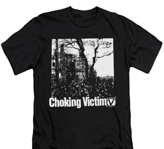 Choking Victim — футболка Squattas Paradise, футболка унисекс в стиле инди-рок, панк, готика