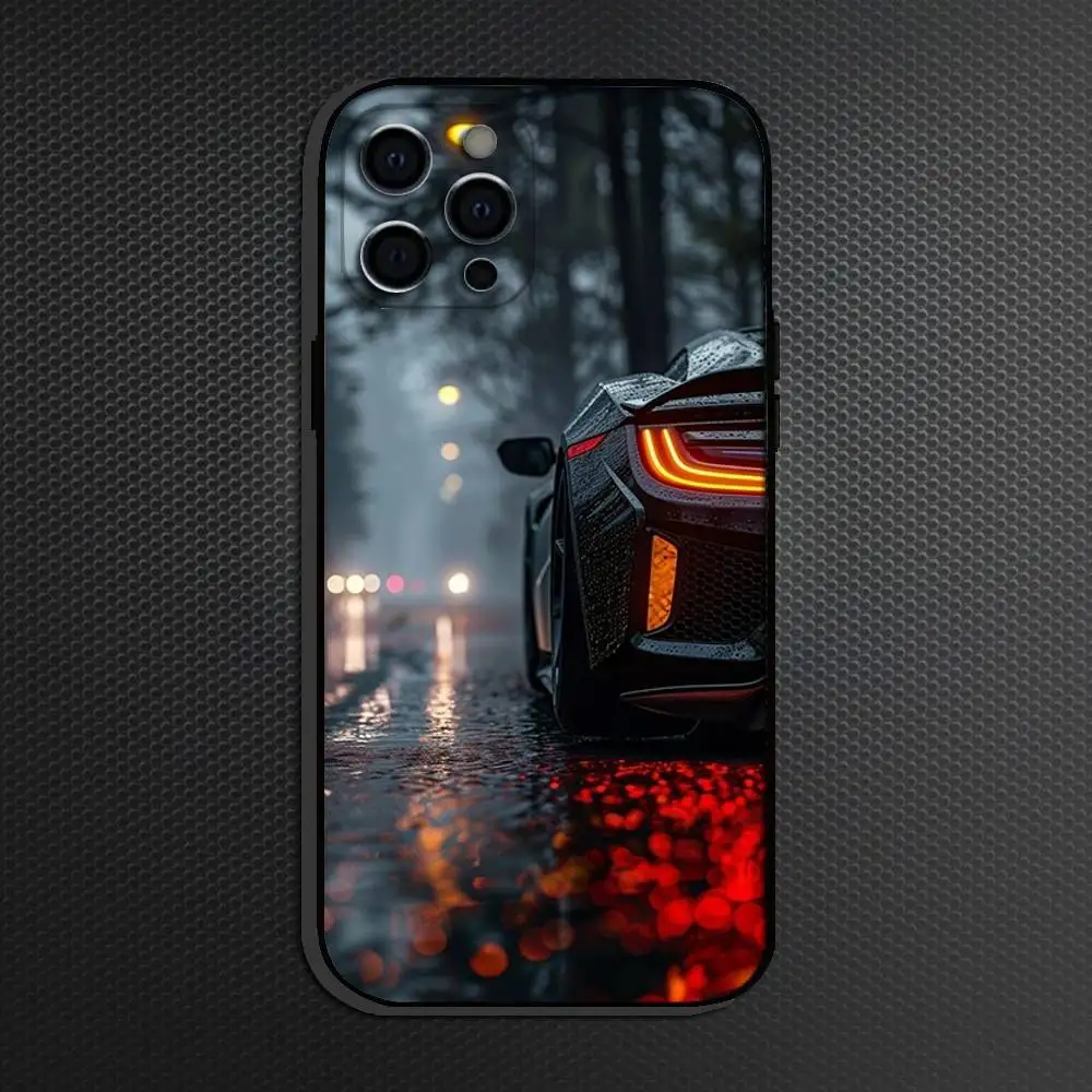 Чехол для телефона Night Hydro для iPhone 16,15,14,13,12,11 Plus, Pro Max, мягкий силиконовый черный чехол (art.: 3920cf57d5593) - 3920cf57d5593