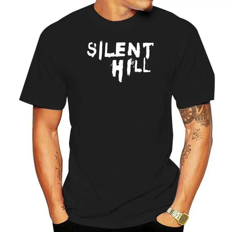 Футболка Silent Hill SILENT HILL, пляжная футболка большого размера с принтом, мужская забавная футболка с короткими рукавами из 100% хлопка