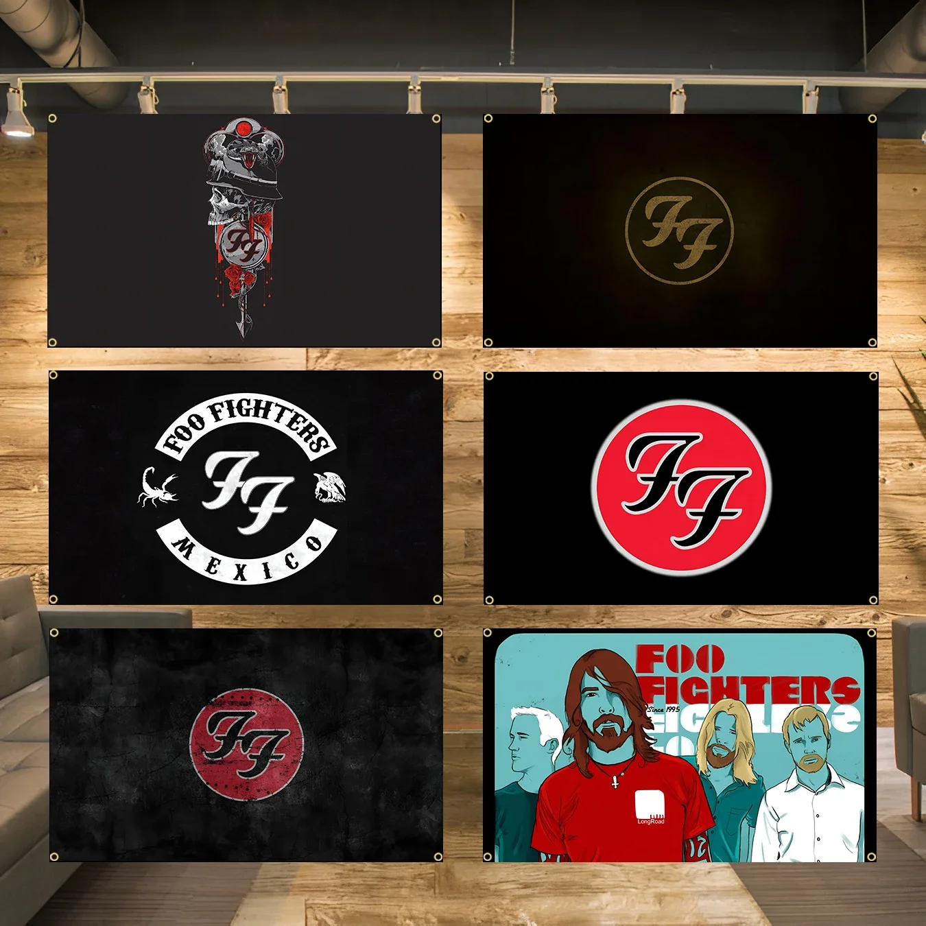 90x150 см 3X5FT Foo Fighters Band Флаг Полиэстер Печатный Баннер Для Декора CS