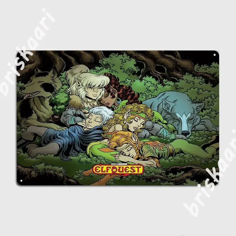 Elfquest True Peace II Металлический знак Клубный клуб Бар Создать таблички Оловянный знак Плакат