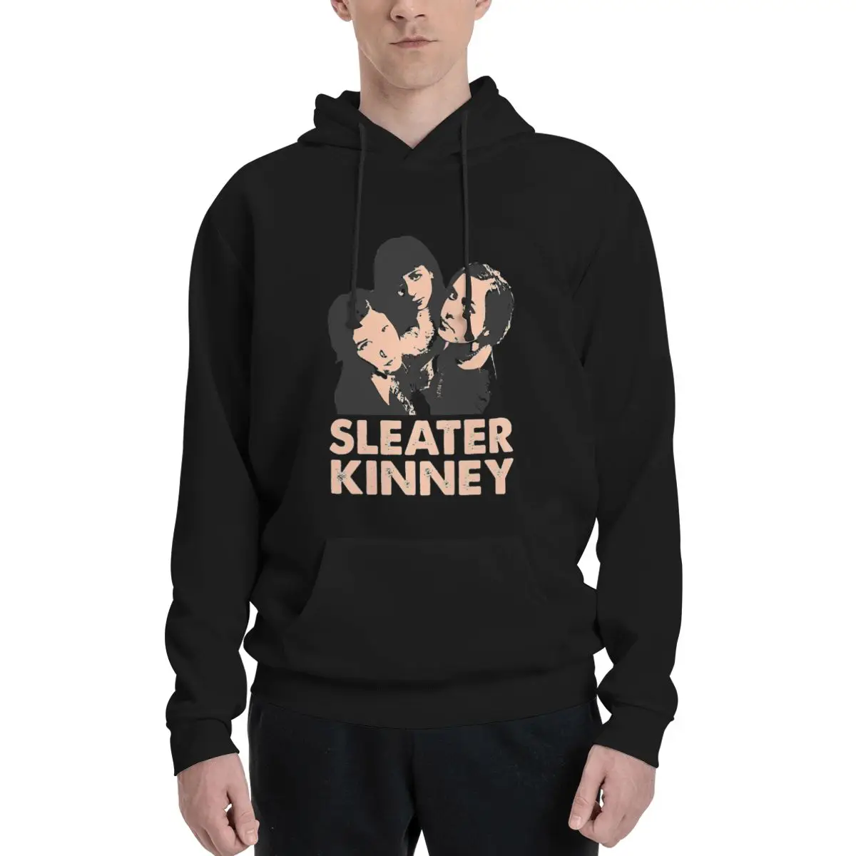 Sleater Kinney Trendy Мужской свитер с капюшоном