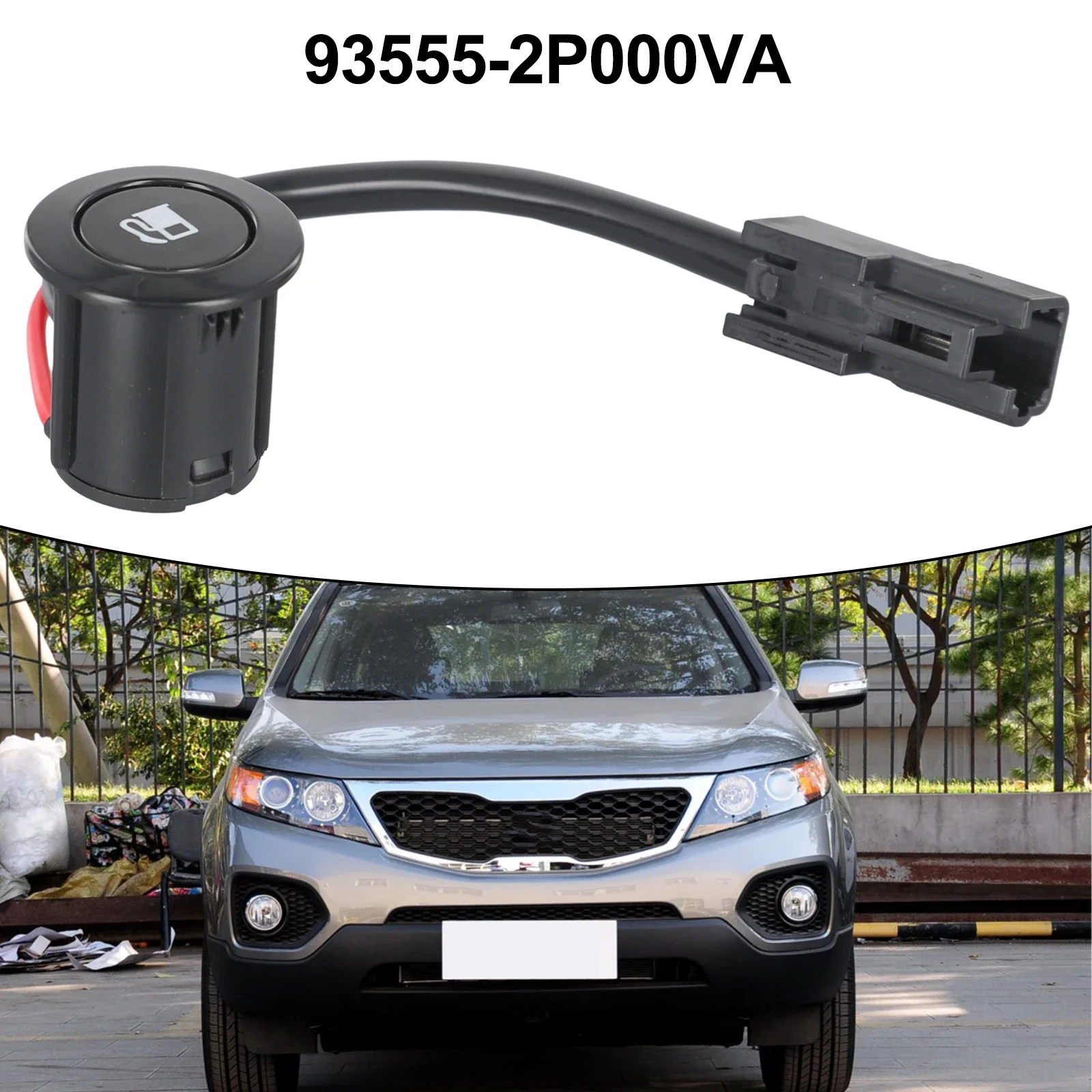 Переключатель открывания двери топливного газа подходит для Kia Sorento 2009-2014 93555-2P000VA, антикорросионный, износостойкий, предотвращающий старение