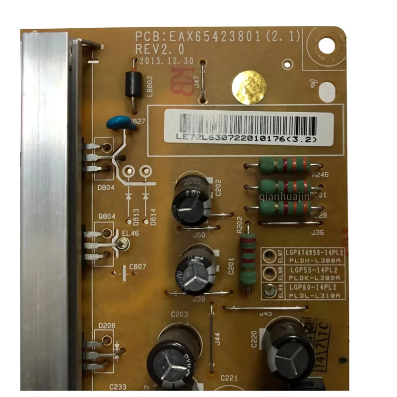 Для оригинальной платы питания LG 60GB650060GB6580 EAX65423801 LGP60-14PL2 (art.: 3920ce9bee38d) - 3920ce9bee38d