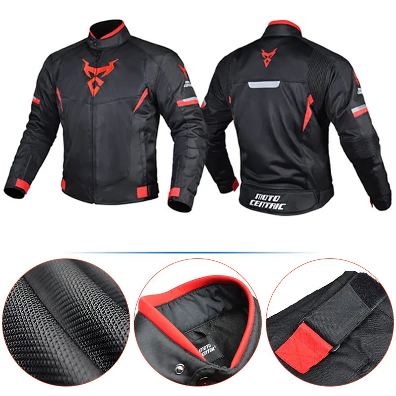 Jaket Pelindung Sepeda Motor Musim Panas Jaket ppphong Sepeda Motor Jaring Bersirkulasi Pakaian Reflektif Motor Tahan