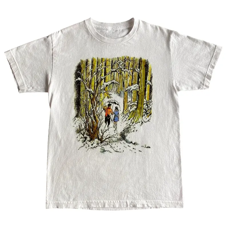 Футболка Narnia мужская с оригинальной Львиной ведьмой и шкафом, модный топ, хлопковая рубашка с коротким рукавом и круглым вырезом, с принтом