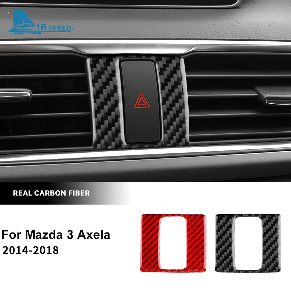 Настоящее углеродное волокно для Mazda 3 Axela 2014 2015 2016 2017 2018 LHD RHD автомобильная сигнальная лампа рамка панель Inteior аксессуары наклейка