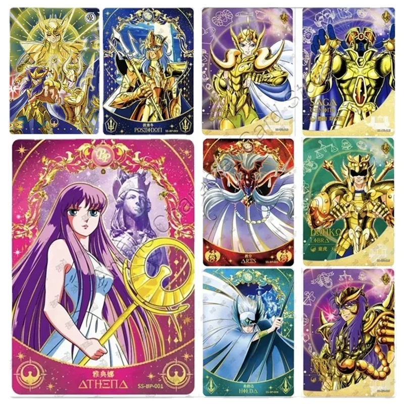 Фигурки аниме «Сен-Сейя» KAYOU, редкие Аниме фигурки UR BP, полный набор, коллекционные игрушки с одной картой, Афина, папа поуседон