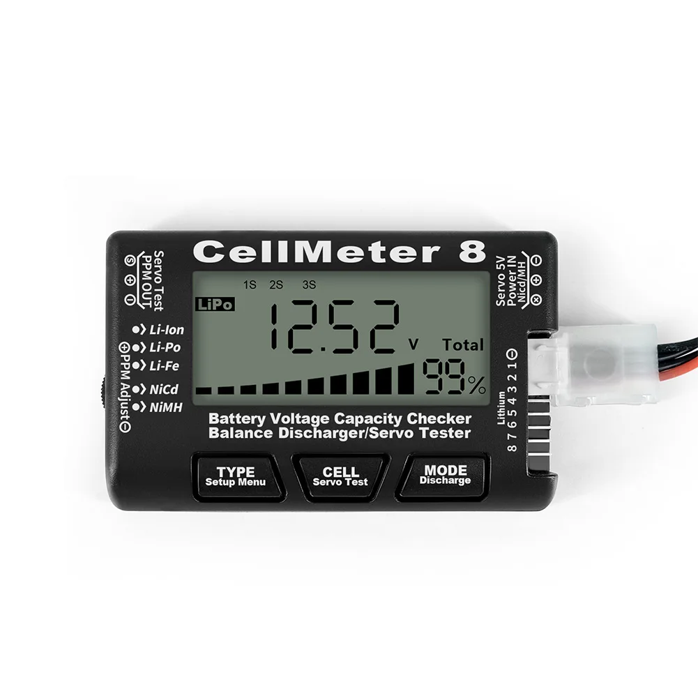 Фото Цифровой Тестер Аккумуляторов CellMeter 8, измеритель емкости аккумулятора 83*52*14 мм, с ЖК-дисплеем, руководство пользователя 1 шт. №4