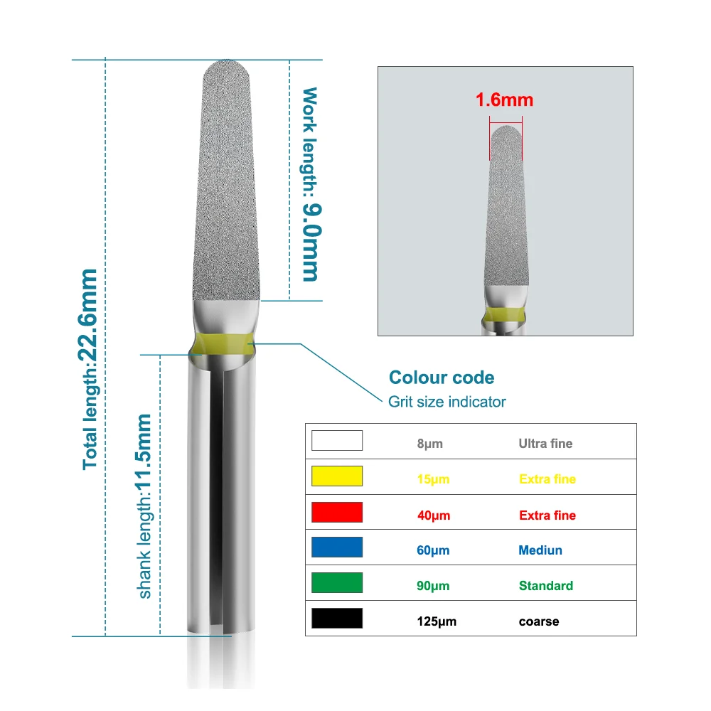 ADT-Set Алмазные пилы D ental Slice/Stripping Tips EVA Ортодонтический наконечник InterD ental Grinding Reciprocate System