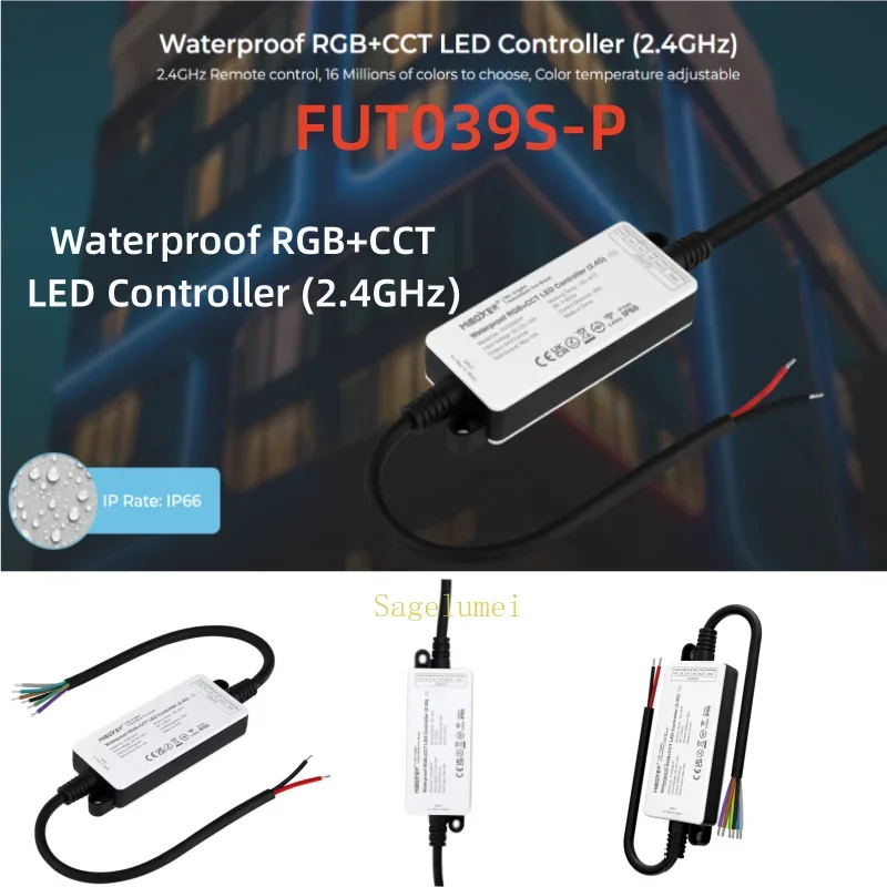 Контроллер Miboxer WP FUT035S-P SingleColor CCT RGB RGBW RGB + CCT 2,4G Контроллер светодиодных лент Водонепроницаемый IP66 FUT038037036039S-P (art.: 3920cfe833b85) - 3920cfe833b85