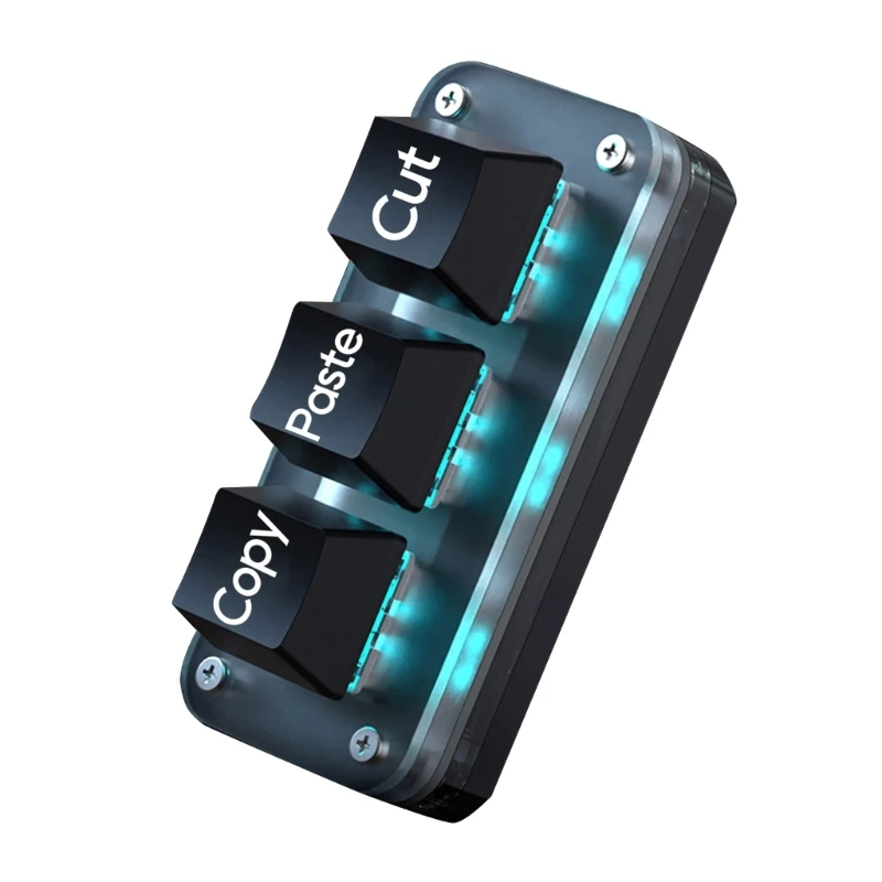 Фото Macropad Макромеханическая клавиатура RGB Мини-игровые настраиваемые программируемые клавиатуры 3 клавиши №4