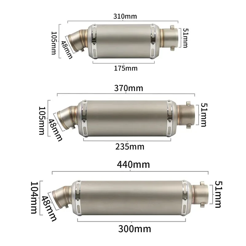 Фото Подходит для Yamaha R3 R6 R15 Kawasaki Ninja 250 400 Duke 200 RC 390, модифицированная выхлопная труба №2