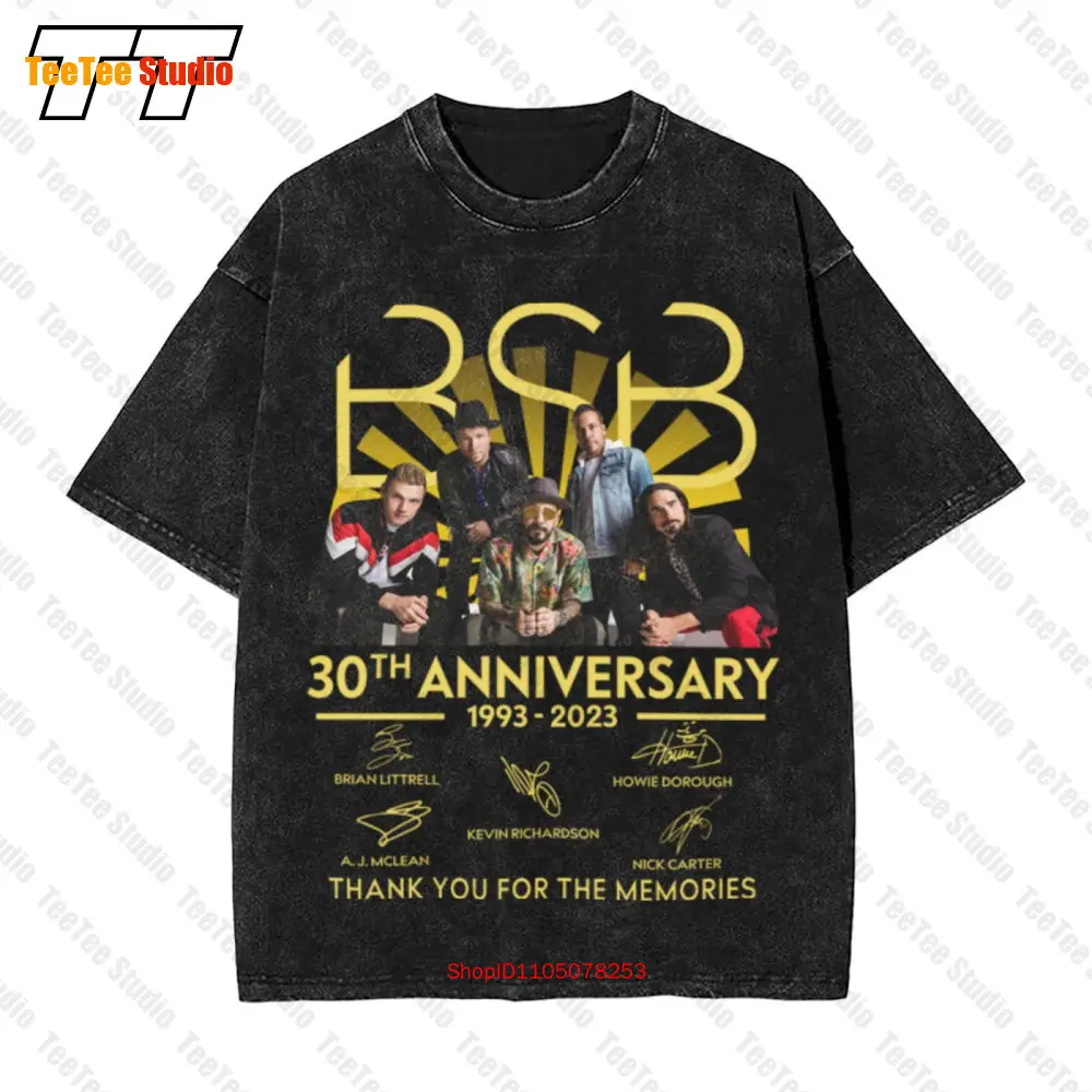 Винтажная футболка большого размера с подписью Bsb Backstreet Boys, 30th Anniversary, 1993, 2023 Bsb Backstreet Boys, 7MOU