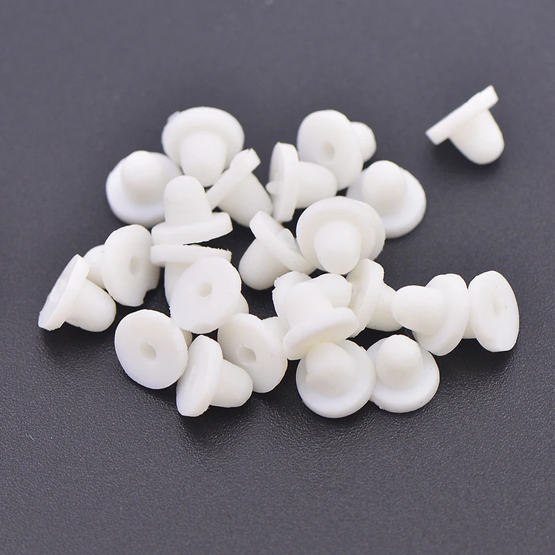 Soft Silicone Rubber Pads Earring Back Stoppers for Clip Earrings DIY Earring Accessories