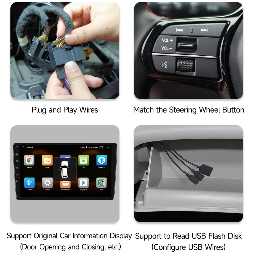 Фото 4g Wifi Android Автомобильный Мультимедийный Плеер 2din Gps-навигация Carplay Стерео Для Chevrolet Spark 2010-2015 С Сенсорны... №4