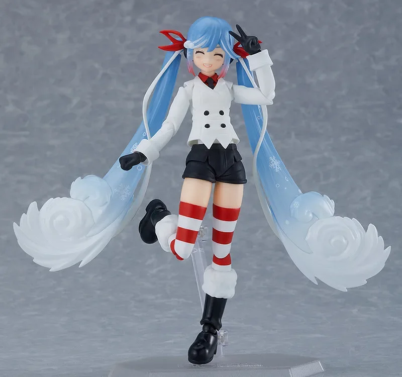 Фото В наличии оригинальная модель Max Factory GSC Figma EX-066 Vocaloid Hatsune Miku Snow 2022, Grand Voyage Ver, аниме-фигурка, экшн-игрушки №5