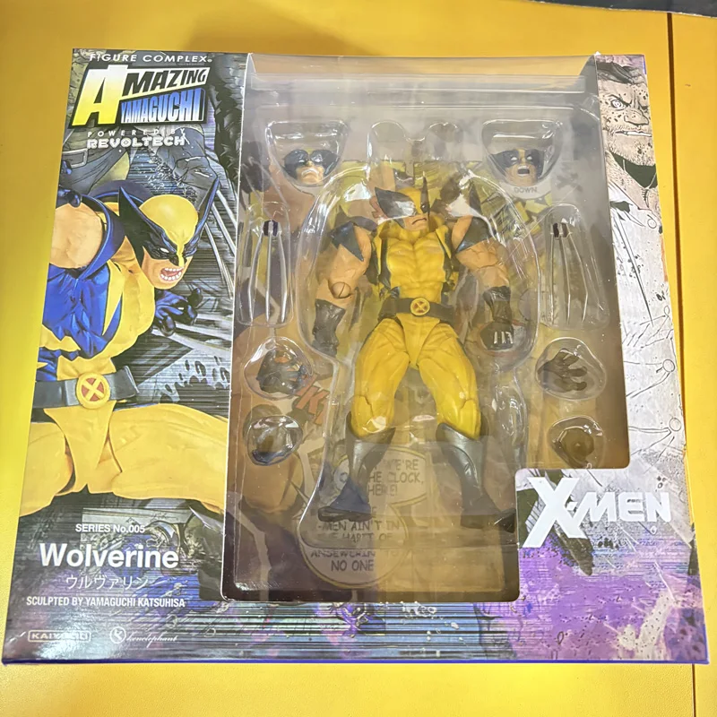 Фото Revoltech YAMAGUCHI X-Men Росомаха Фигурка Перевертень Суставы Подвижная Фигурка Джеймса Howlett ПВХ Логан Коллекция Игрушки Подарки №2