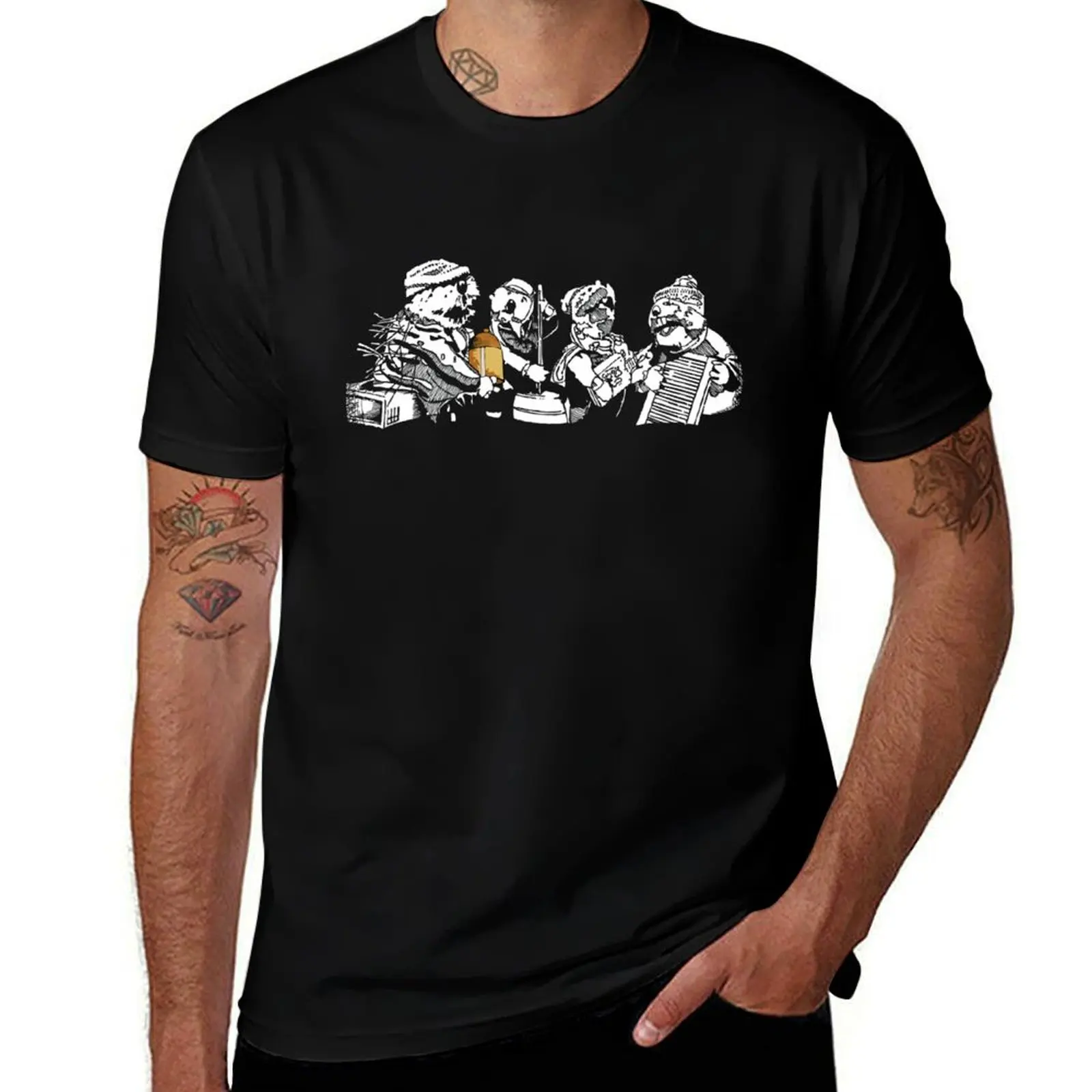 Рождественская футболка Emmet The Otter's Jug-Band с аниме-фигурками, мужская футболка, набор мужских футболок с рисунком