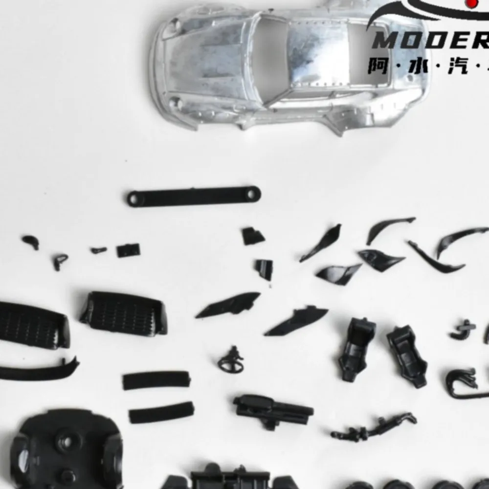 Подарок для подростков 1:64, литая под давлением модель автомобиля RWB 993