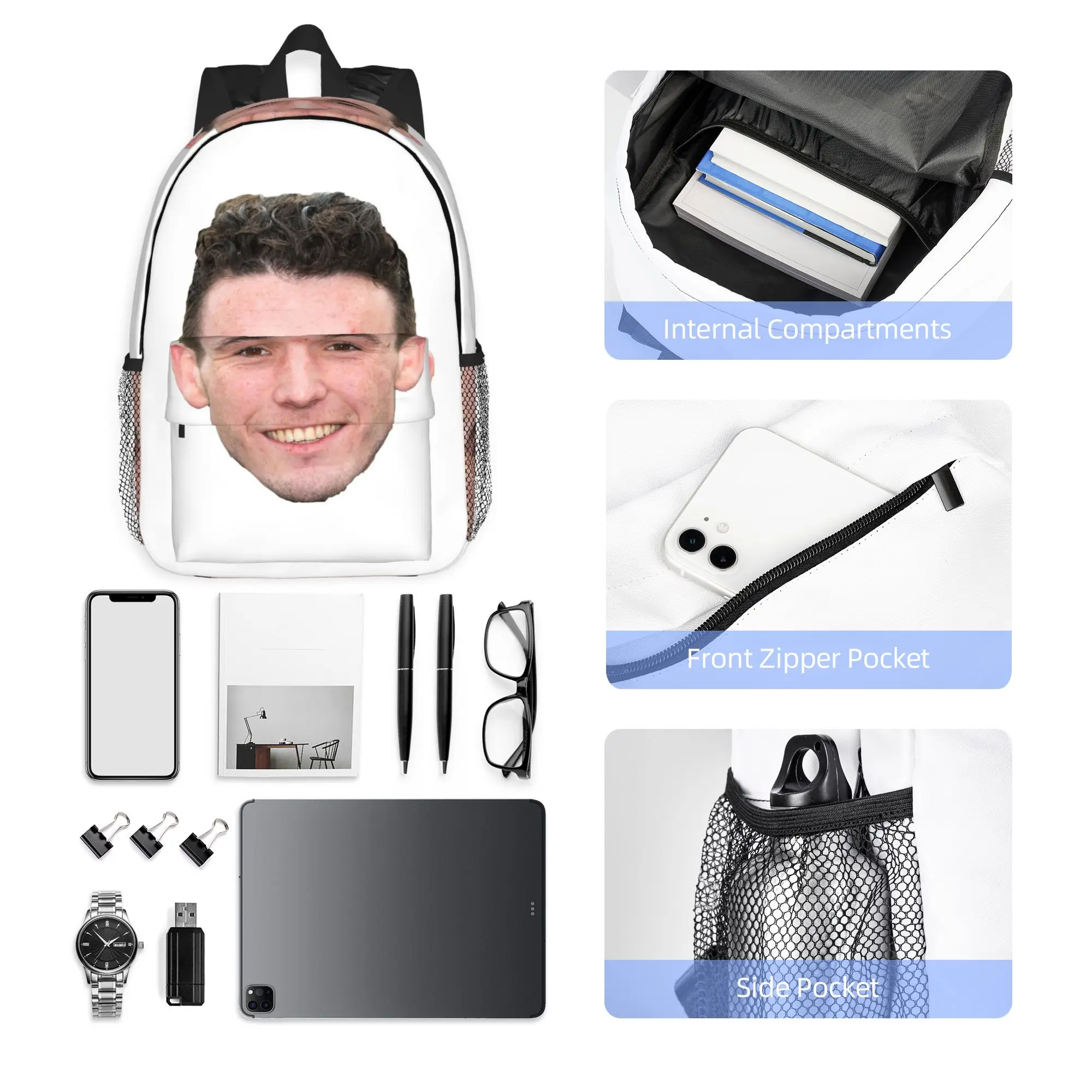 Рюкзак John McGinn Aston Villa Hibs Hibernian Scotland Super John McGinn, горячая распродажа, повседневный рюкзак, сумка для книг, сумка через плечо, школьная сумка Школьные рюкзаки