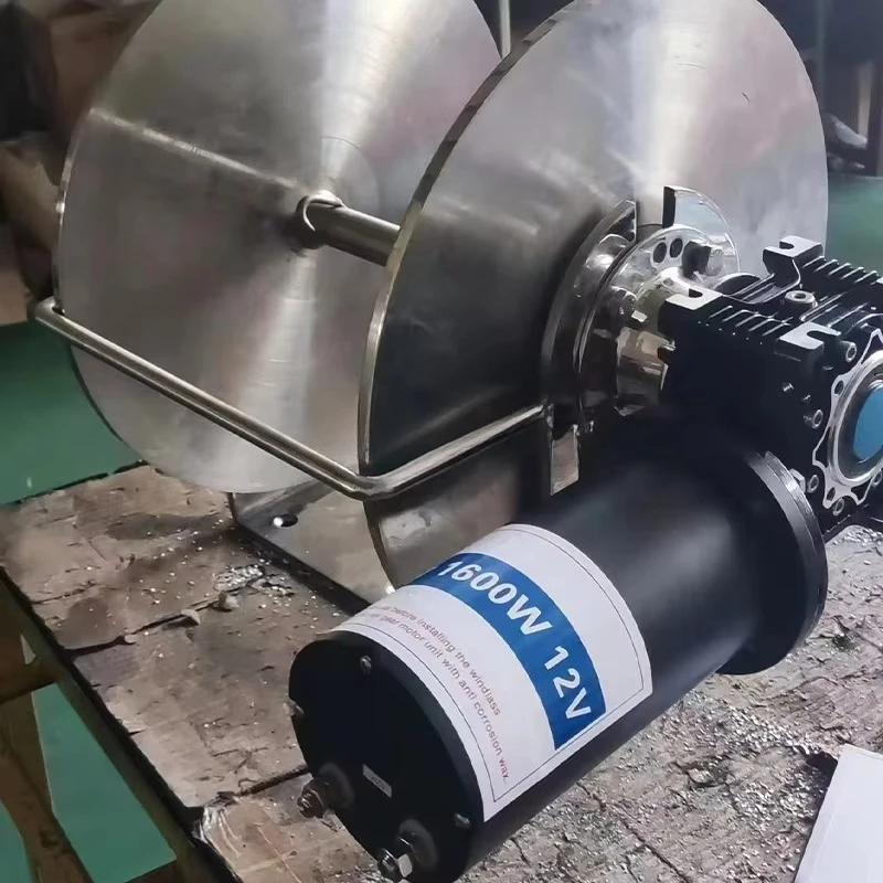 Фото STLF Factory Direct Capstan Электрическая лебедка ветрового стекла Горизонтальная морская анкерная лебедка для лодки для других электрических лебедок №4