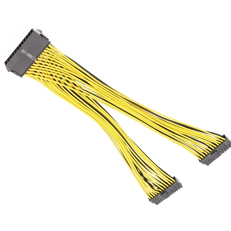Фото ATX материнская плата 24Pin разъем на два 24E(20 + 4) контактный Удлинительный кабель №4