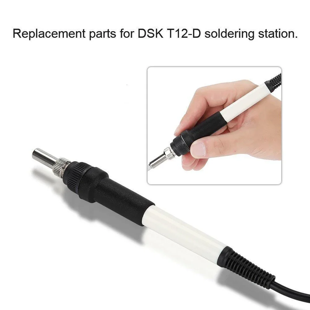 Ручка для паяльника, аксессуары, Черный DC 12-24V для DSK T12-D HT, запасная паяльная станция, Новинка