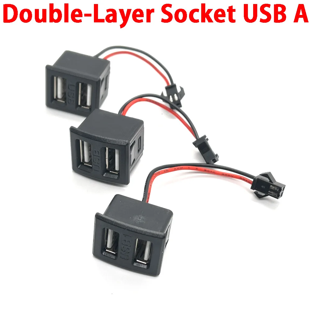 Фото 1 шт./2 шт., двухслойная розетка USB Type-C №5