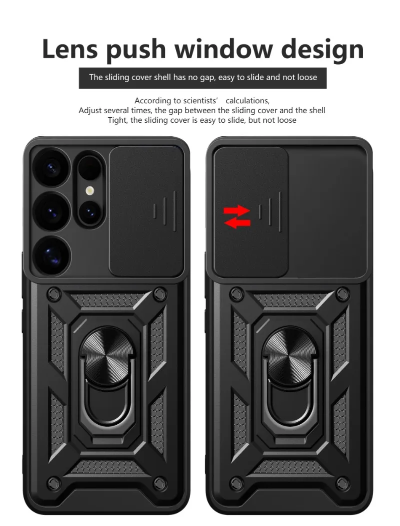 Фото Арmadura girar com suporte de anel lente da câmera высший анти-risco для samsung galaxy s25 s24 s23 s22 ultra s21 s20 plus кепка №2