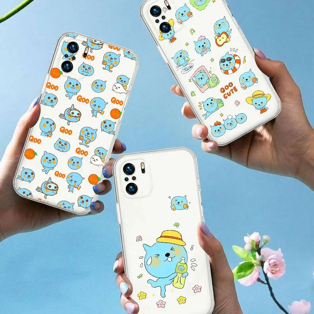 Чехол для телефона Drink Q-Qoo для Xiaomi 11 Redmi Note 11 5G 8T 9A 9 10T Note8Pro Note 9 12SUltra, прозрачный чехол
