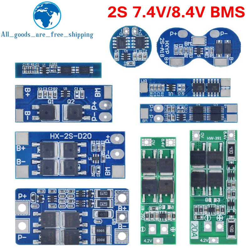 TZT 2S 3A 4A 5A 8A 10A 13A 20A 7,4 V 8,4 V Защитная плата литий-ионного аккумулятора 18650/плата BMS стандартная/баланс