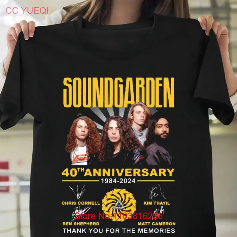 Soundgarden футболка с надписью на 40-ю годовщину спасибо за воспоминания I080