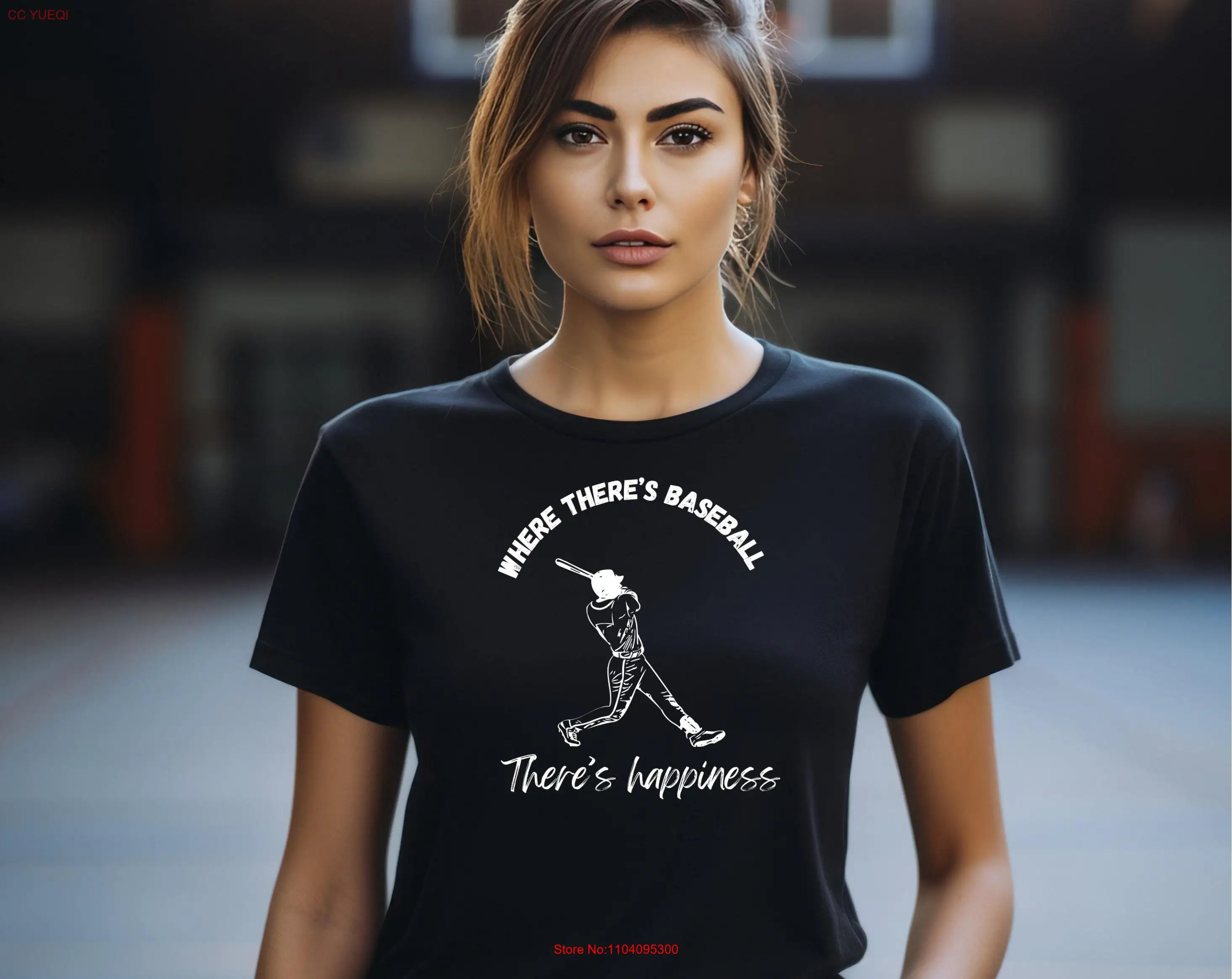 Футболка Baseball is Happiness для него и с длинными или короткими рукавами