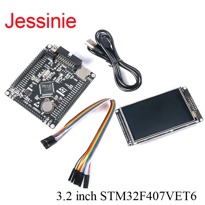 Фото STM32F407VET6 Плата разработки 2.8 3.2 дюймов TFT LCD дисплей Модуль STM32F407 Cortex-M4 ARM Core System Учебная плата №3
