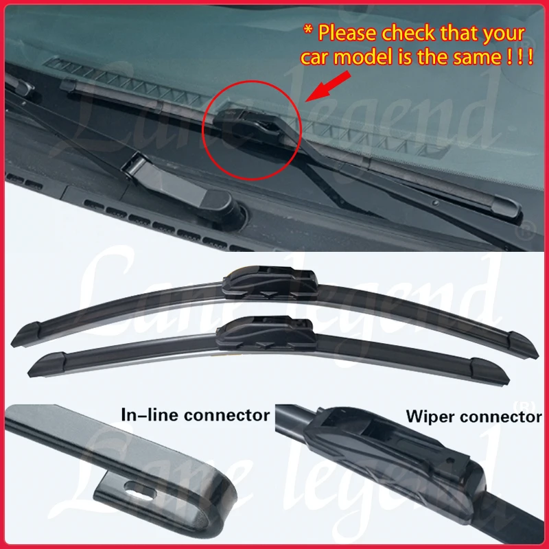 Фото Щетки стеклоочистителя передние для FIAT Panda Тип 169 2004 - 2012 LHD, 22 дюйма + 16 дюймов №3