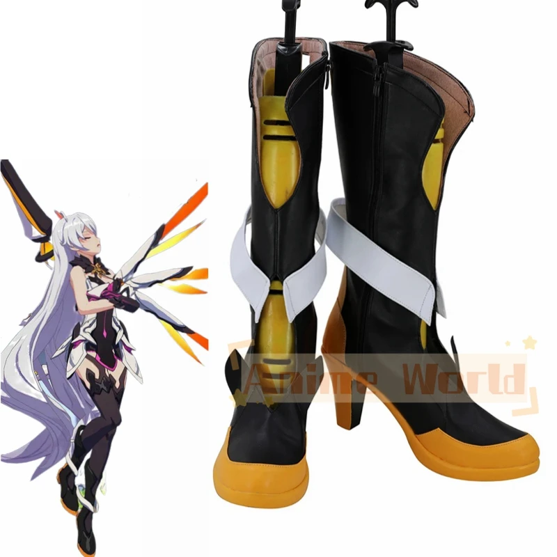 Игра Honkai Impact 3rd Kiana Kaslana Сапоги для косплея Туфли на высоком каблуке на заказ