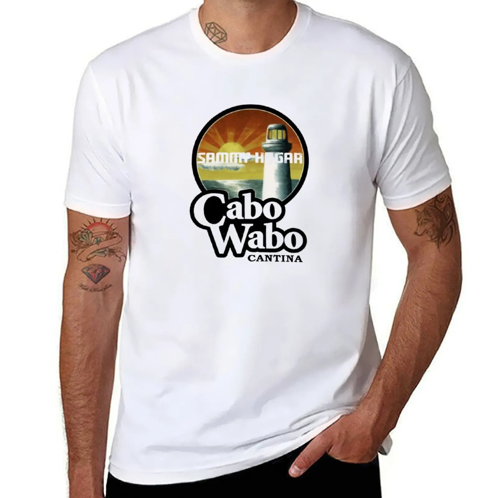 Футболка Cabo Wabo, мужские винтажные футболки с рисунком, мужская хлопковая мягкая футболка Мужская одежда