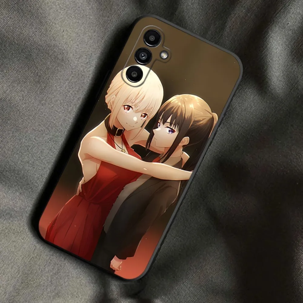 Фото L-Lycoris отдача Chisato Takina чехол для телефона для Samsung Galaxy A13,A21s,A22,A31,A32,A52,A53,A71,A80,A91 мягкий черный чехол для телефона №4
