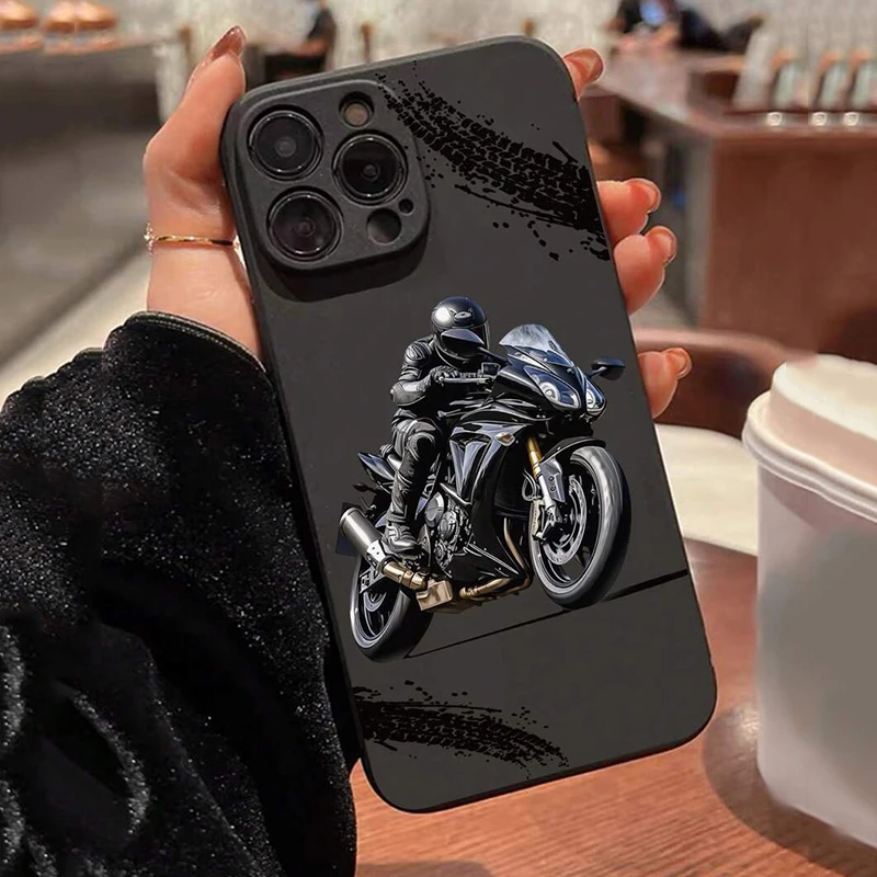 Фото Чехол Cool Kid Moto для Oppo Realme C65 C63 C55 C53 C35 C33 C30 C20 C21Y 13 11 10 9 9i 8 GT Neo2 Pro Plus 4G 5G Cover №3