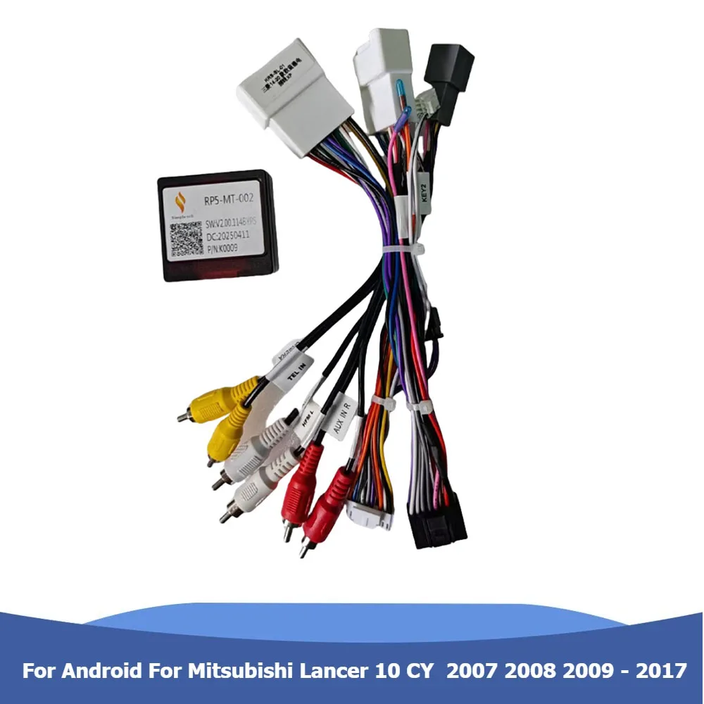 Canbus Box Android для Mitsubishi Lancer 10 CY 2007 2008 2009-2017, автомобильный DVD-плеер, кабель XINPU
