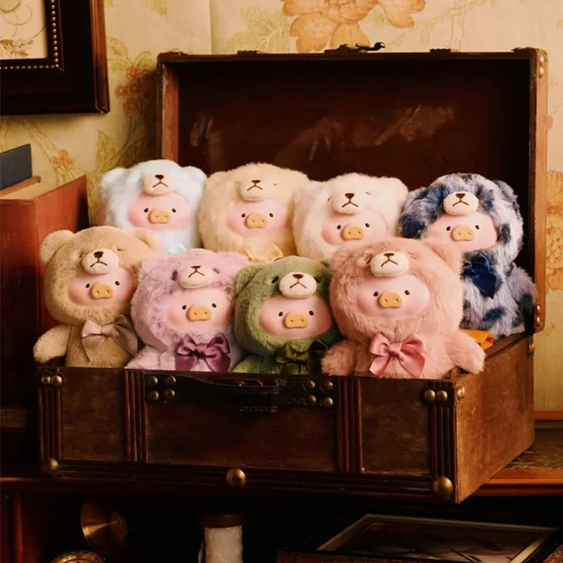 Горячая точка Lulu Pig, виниловый винтажный магазин игрушек Тедди, виниловый флейм, игра, плюшевая глухая коробка, ручная мебель