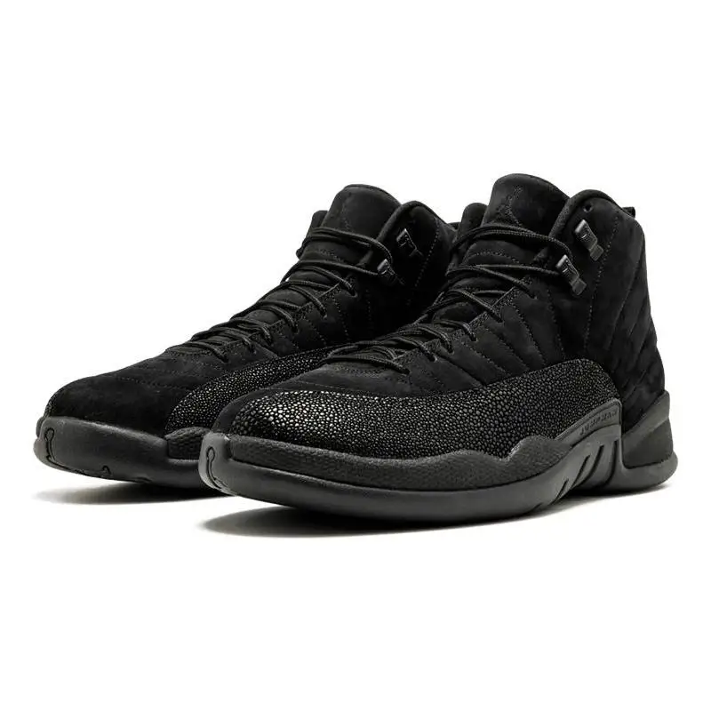 Фото Черные кроссовки Nike Jordan 12 Retro OVO 873864 -032 №4