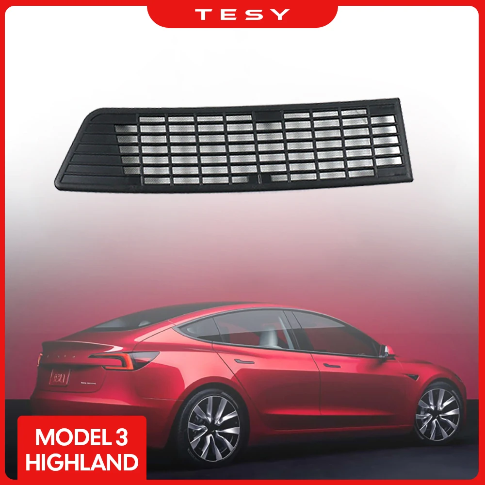 Для 2024 Tesla новая модель 3 Highland воздуховод Крышка вентиляционного отверстия отделка Предотвращающая блокировку впускная крышка аксессуары