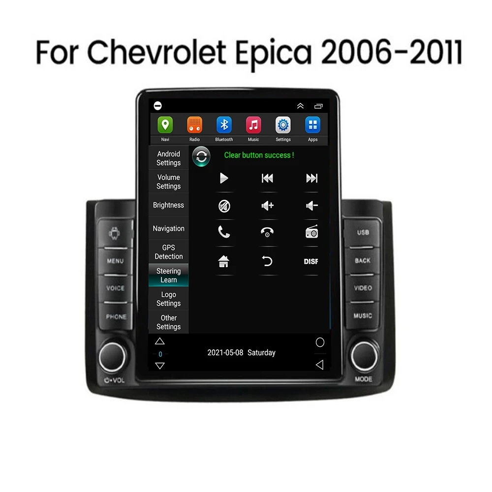 Фото Автомобильное радио Tesla Style Android 14 для Chevrolet Aveo T250 2006-2050 Nexia 1 2020-2050 Carplay Мультимедийный видеоплеер GPS №3